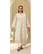 2-PC Shirt Dupatta Unstitched Printed Lawn By Zellbury | 0367